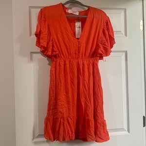 Southern Fried Chics-Size M -Bright coral/orange color(not as bright as pictured